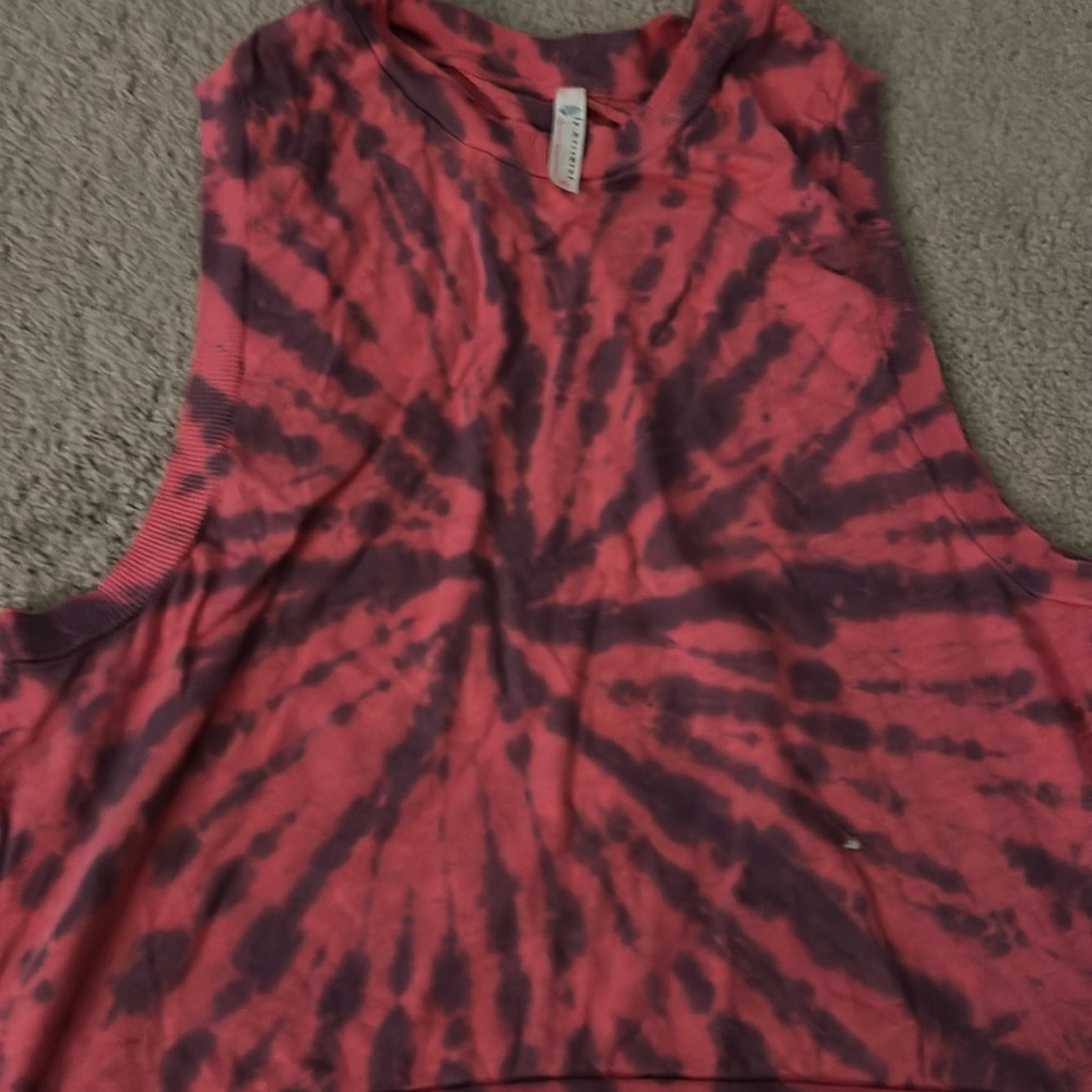 free people tie die tank top